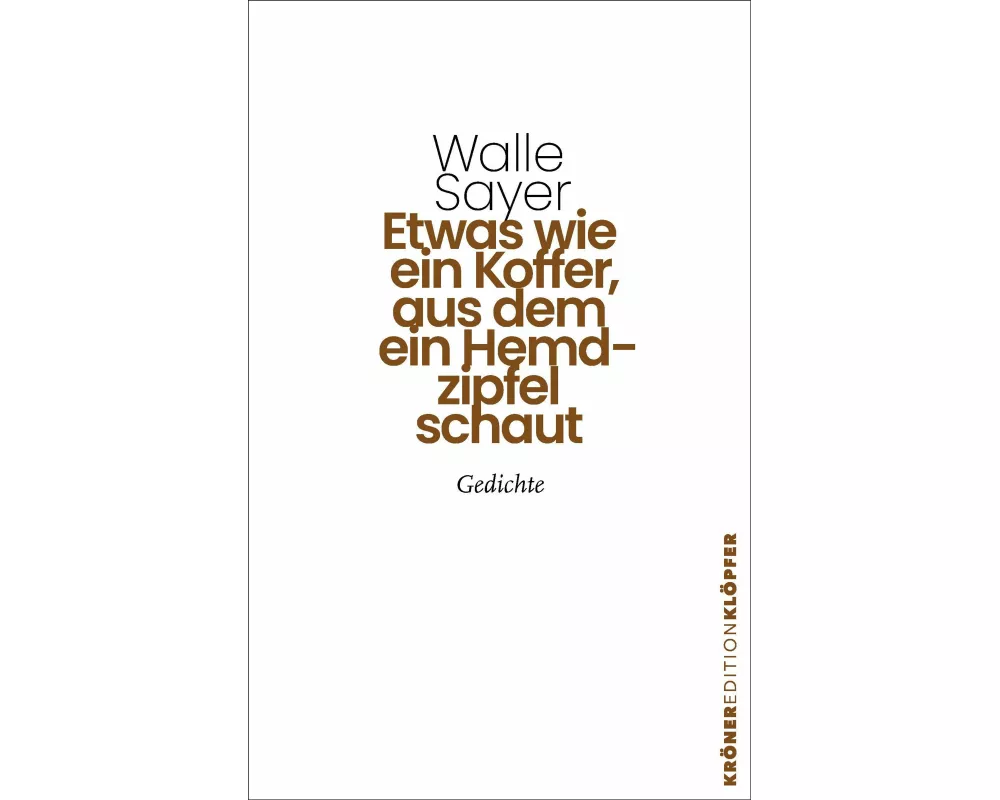 Etwas wie ein Koffer, aus dem ein Hemdzipfel schaut