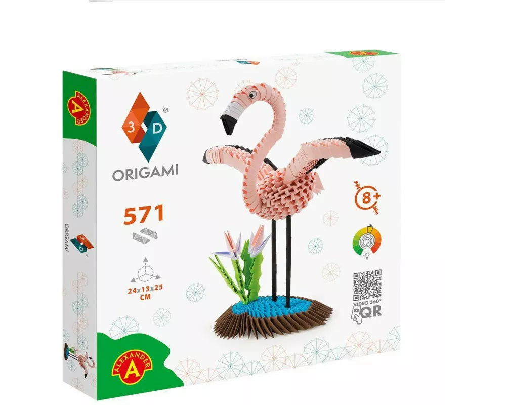 ORIGAMI 3D Flamingo