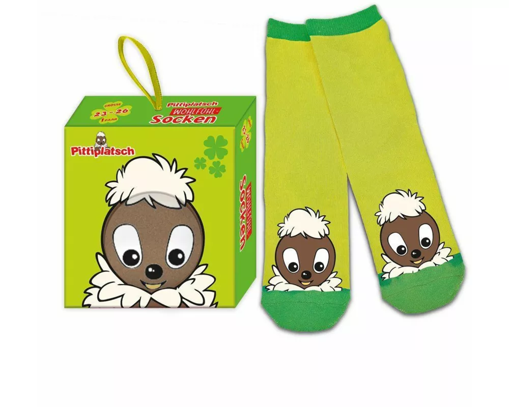 TRÖTSCH - Unser Sandmännchen Pittiplatsch Kindersocken Größe 23 bis 26