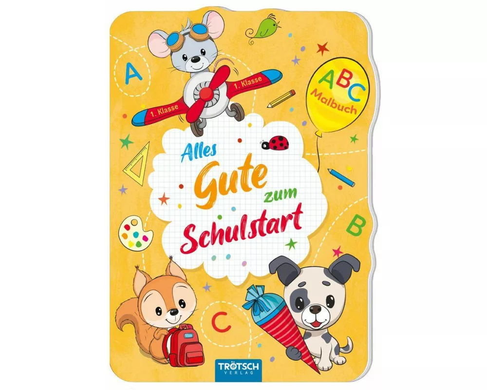 TRÖTSCH - ABC-Malbuch Zum Schulstart Tierfreunde