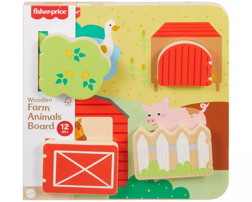 Fisher-Price Beschäftigungsspielzeug Guck-Guck-Spiel aus Holz