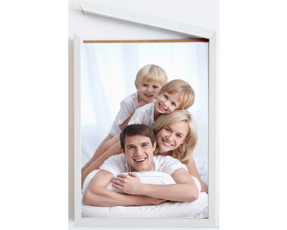 DEBEX Wechselrahmen 15x21cm H8601V150210 Holz, magnetisch weiss