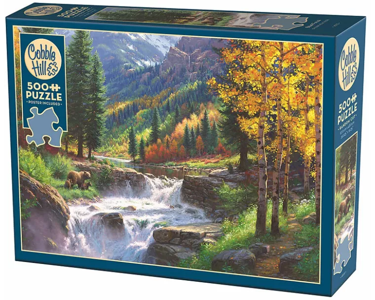 Bären am Wasserfall 500 Teile