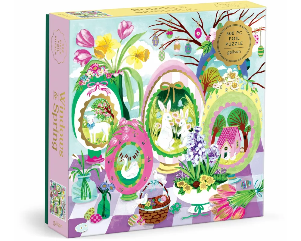Windows To Spring 500 Piece Foil Puzzle