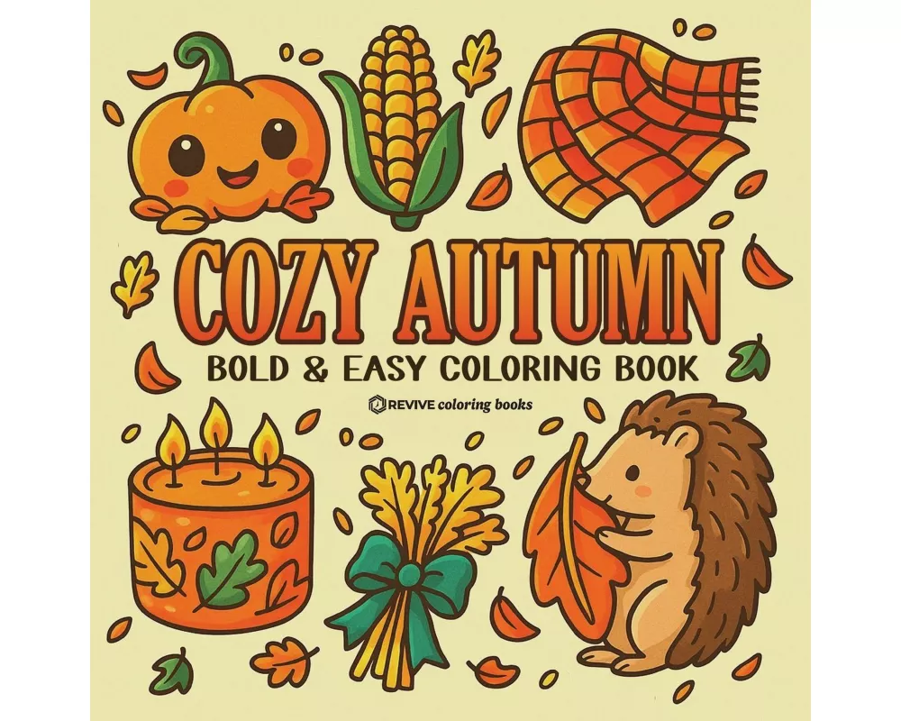 Bold & Easy Cozy Autumn Coloring Book