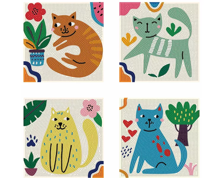 Diamond Painting Mini Katzen