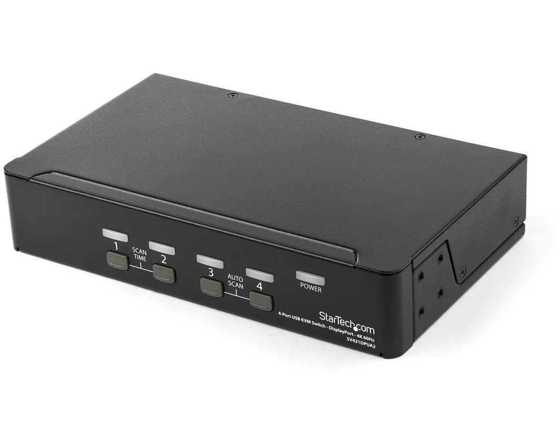 StarTech.com SV431DPUA2 Tastatur/Video/Maus (KVM) Switch Rack-Einbau Schwarz