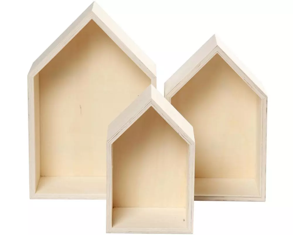 Creativ Company Holzartikel Wandregal, Haus