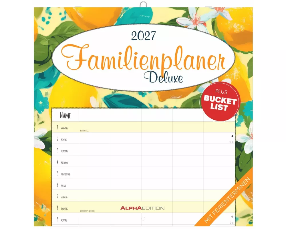 Familienplaner Deluxe 2027