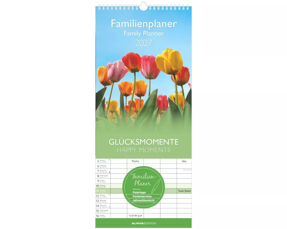 Familienplaner Glücksmomente 2027