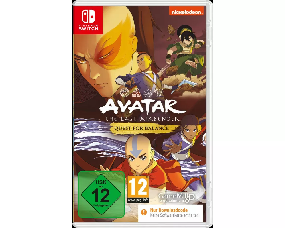 Avatar: The Last Airbender Quest for Balance (Code in Box - Nintendo Switch)