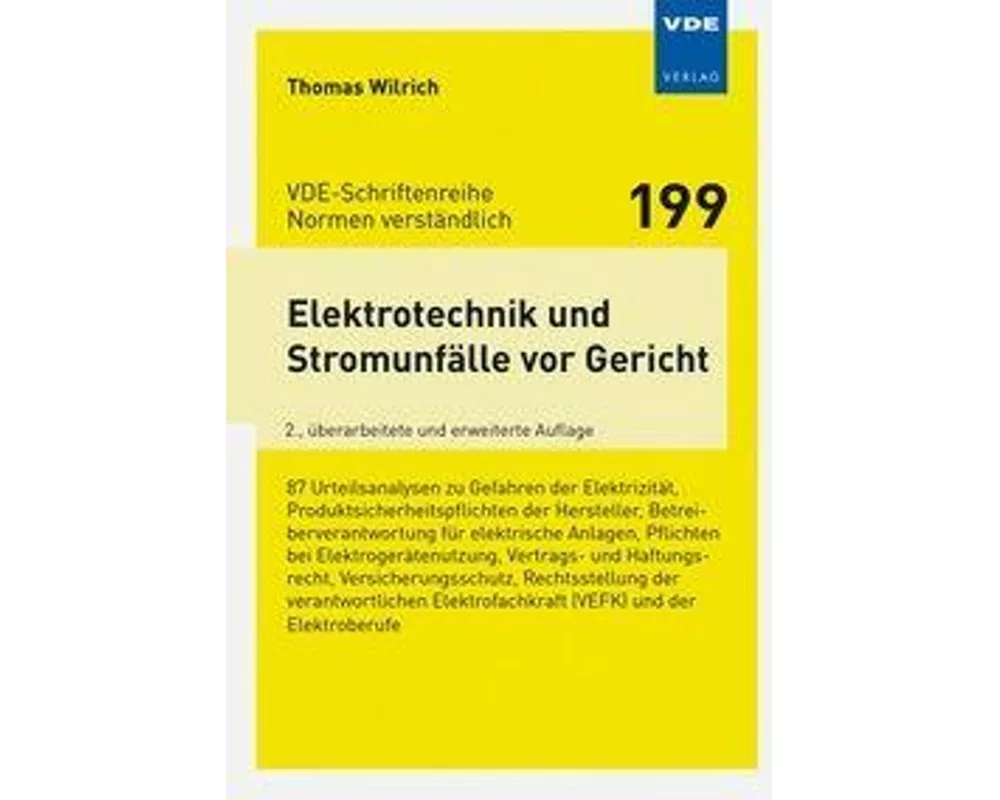 Elektrotechnik und Stromunfälle vor Gericht