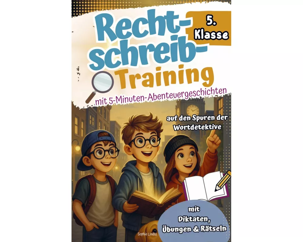 Rechtschreibtraining 5. Klasse I Mit 5-Minuten-Abenteuergeschichten - Auf den Spuren der Wortdetektive - Mit Diktaten, Übungen & Rätseln