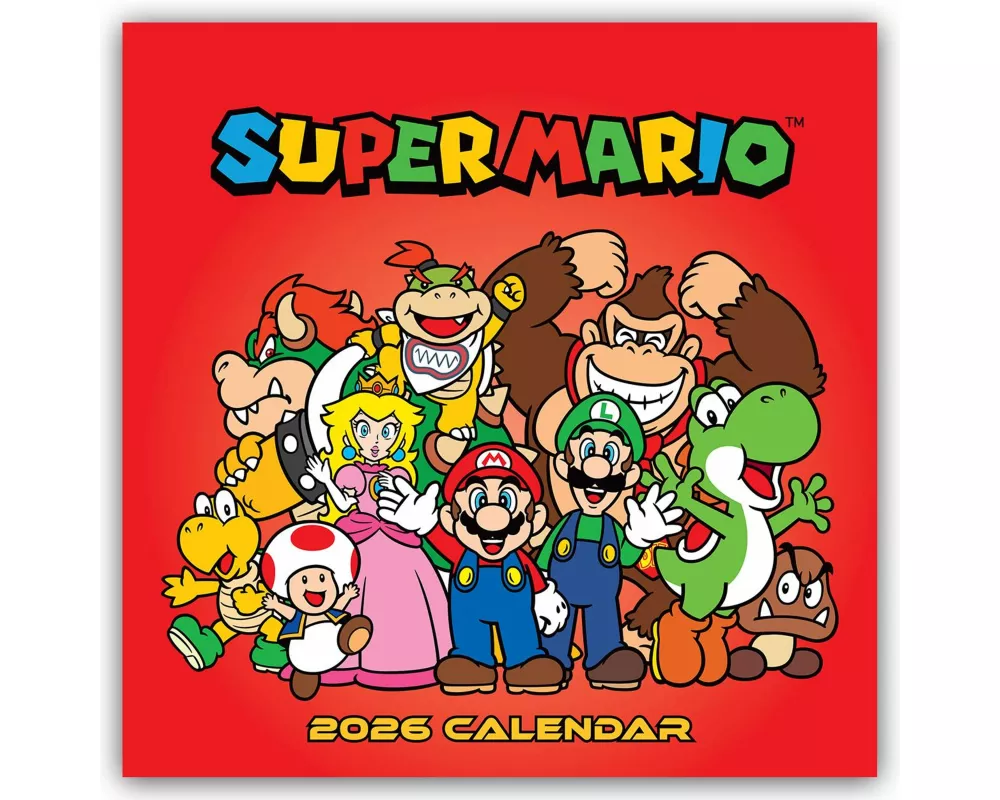 Nintendo - Super Mario 2026 - Wandkalender