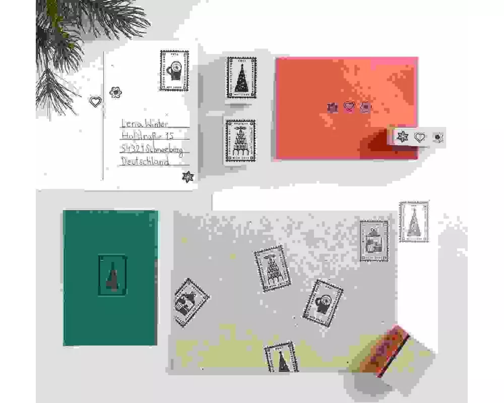 Stempelset Weihnachtspost FSC 100%