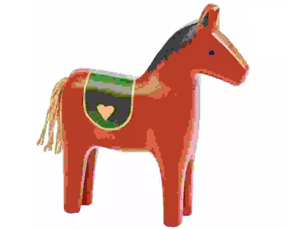 Holz-Pferd, Rot, FSC 100%