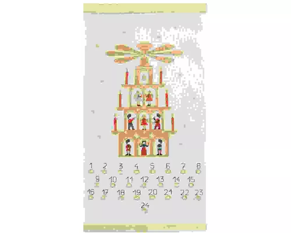 Stickpackung Gezählter Kreuzstich, Adventskalender, FSC 100%