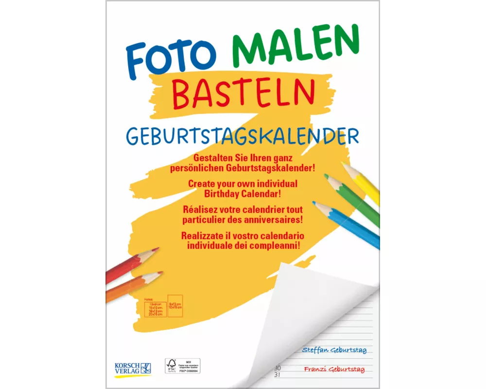 FMB Geburtstagskalender A4
