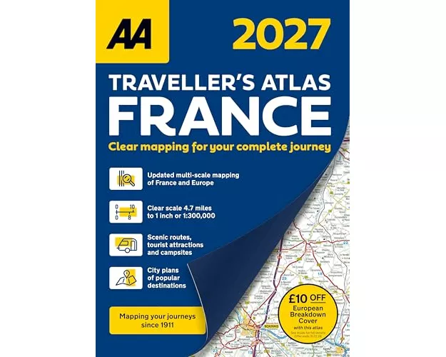 AA Traveller’s Atlas France 2027