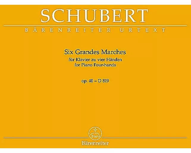 Six Grandes Marches für Klavier zu vier Händen op. 40 D 819