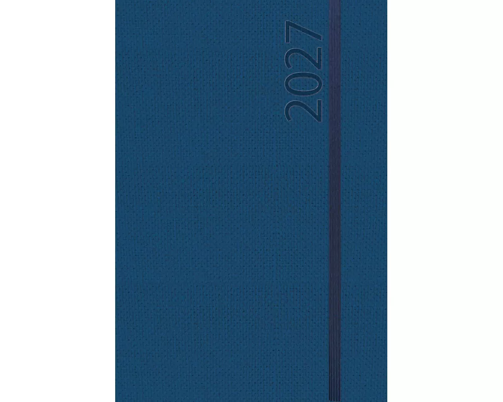 Buchkalender Wochentimer Spirale dunkelblau 2027