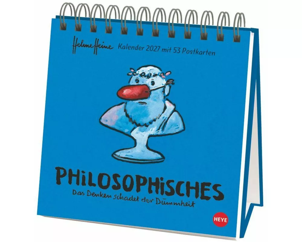 Helme Heine: Philosophisches Premium-Postkartenkalender 2027