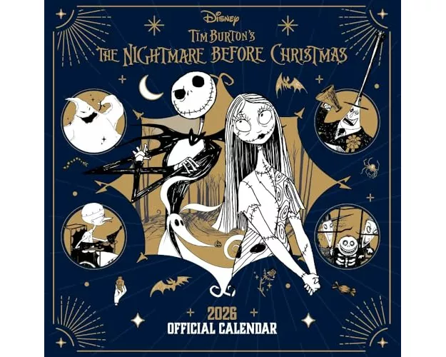 The Nightmare Before Christmas 2026 Square Calendar