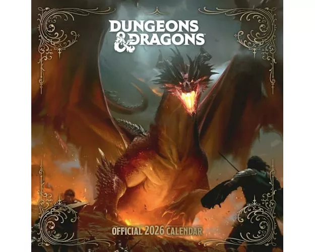 Official Dungeons & Dragons 2026 Square Calendar