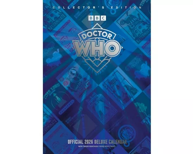 Doctor Who Classic 2026 A3 Deluxe Calendar