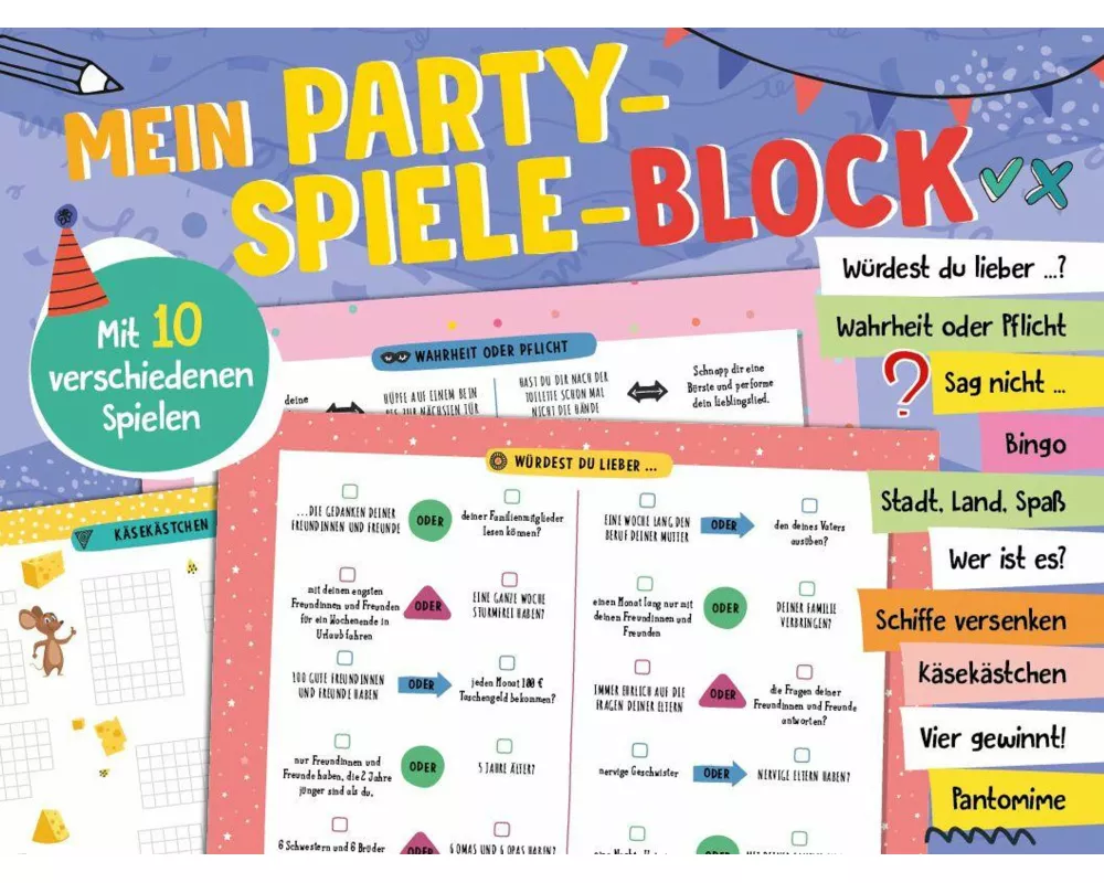 Mein Party-Spiele-Block