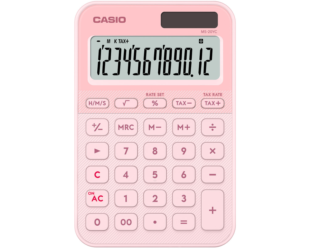 CASIO Taschenrechner MS-20YC hellrosa
