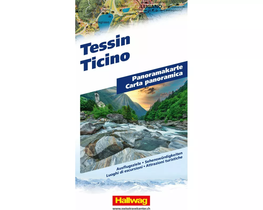 Hallwag Panoramakarte Tessin