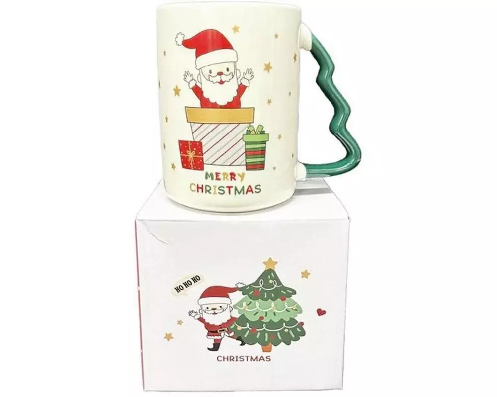 Dameco Tasse mit Weihnachtsbaumhenkel 10 cm