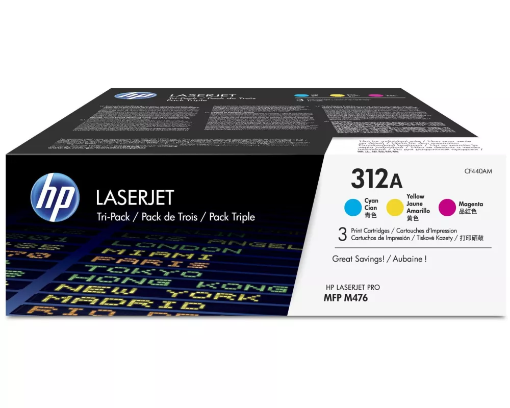 HP Toner Nr. 312A (CF440AM) Magenta/Yellow/Cyan