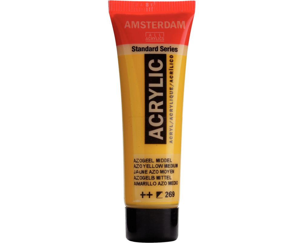 AMSTERDAM Acrylfarbe 20ml 17042690 Azogelb Mittel 269