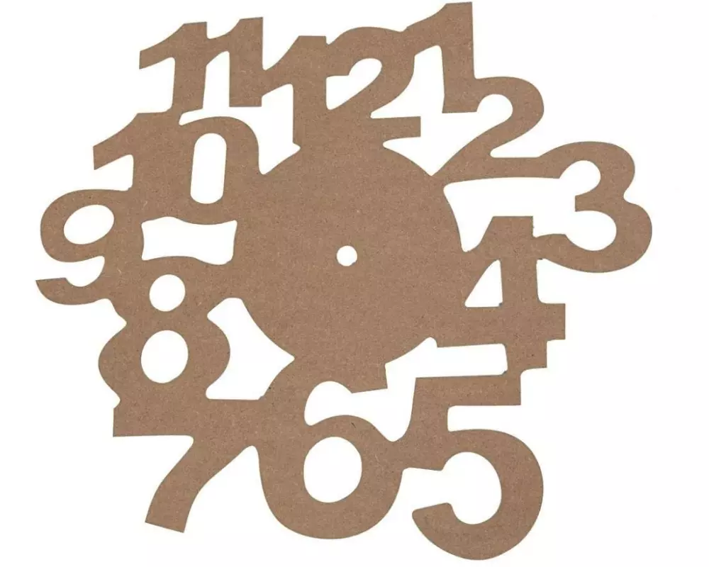 Creativ Company Holzartikel Ziffernblatt 1 Stück