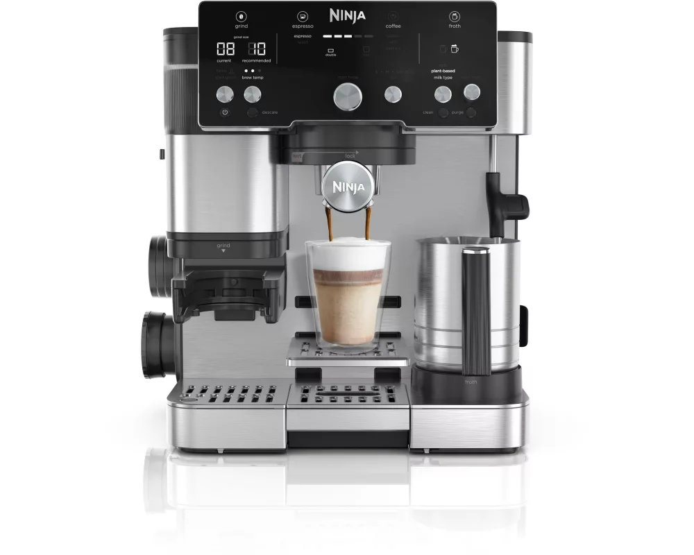 Ninja Siebträgermaschine Luxe Café Essential Schwarz/Silber