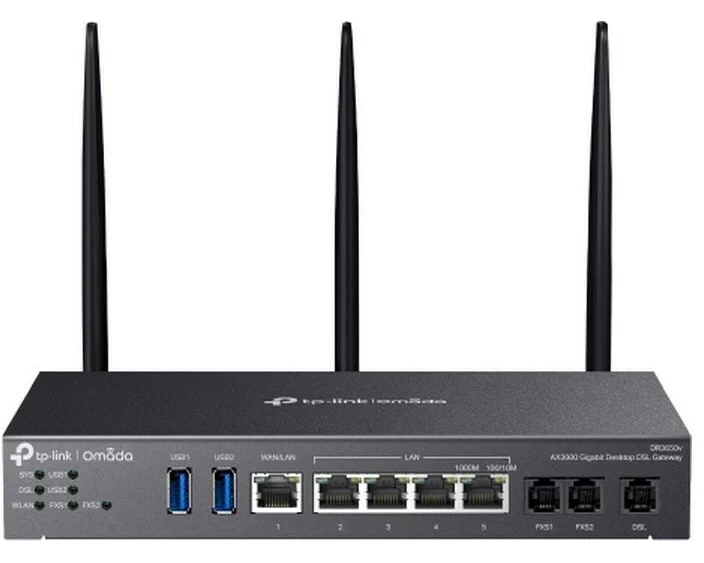 Omada DR3650v Wi-Fi 6 IEEE 802.11 a/b/g/n/ac/ax Ethernet, VDSL2, ADSL2+, ADSL2, ADSL, DSL Modem/Wireless Router