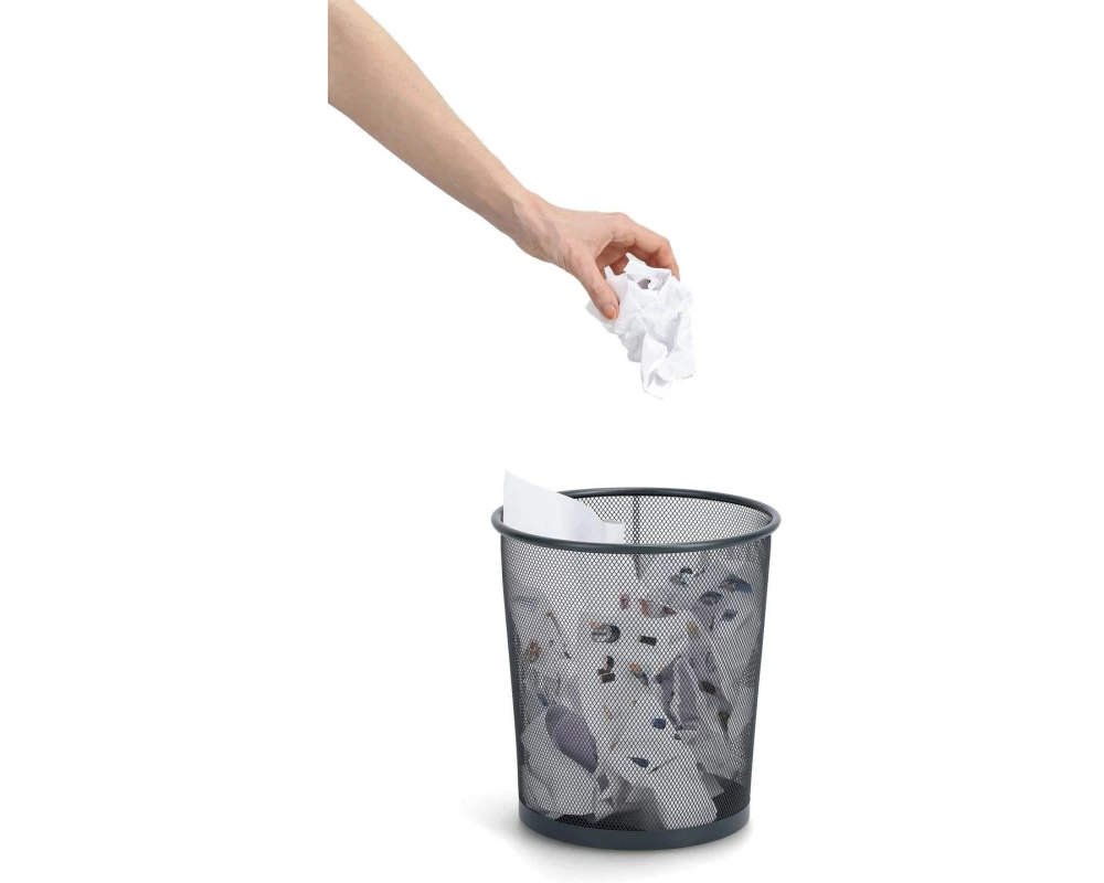 Zeller Present Papierkorb Mesh 12 l, Anthrazit