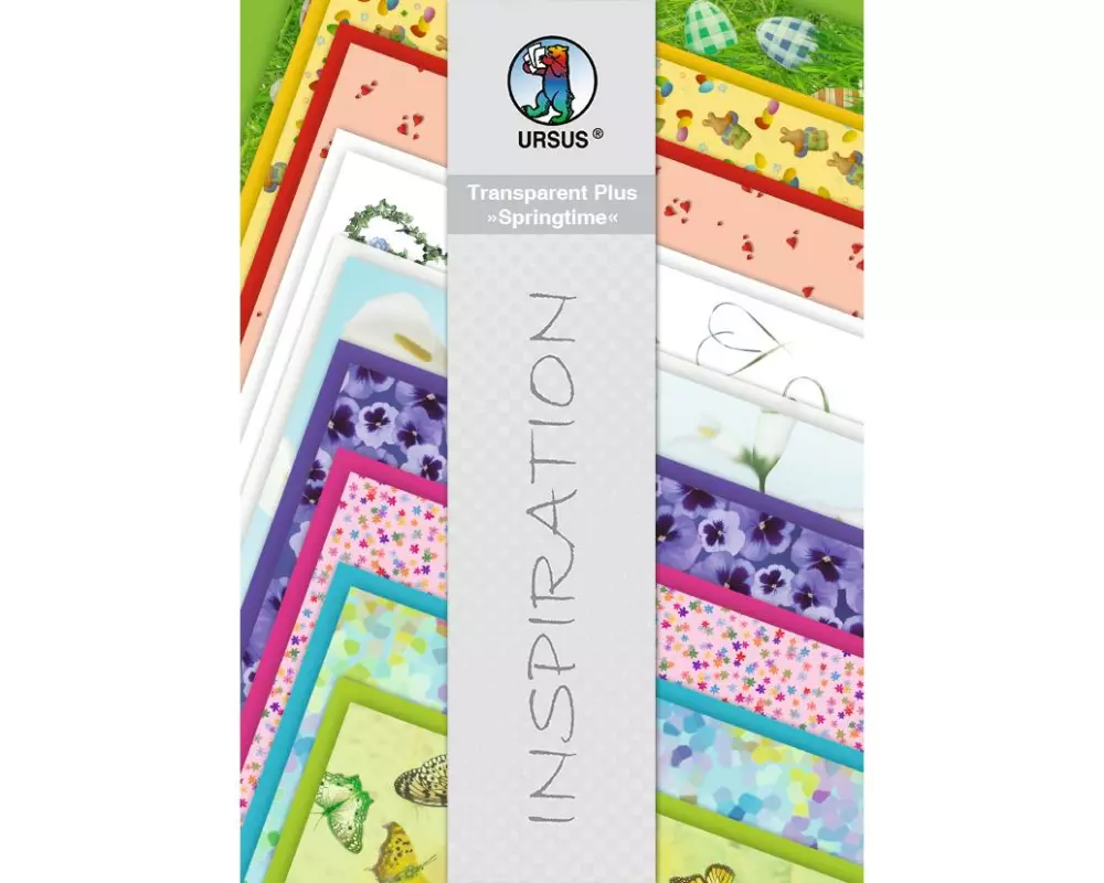 URSUS Transparentpapier Frühling A4, 115 g/m², 18 Stück