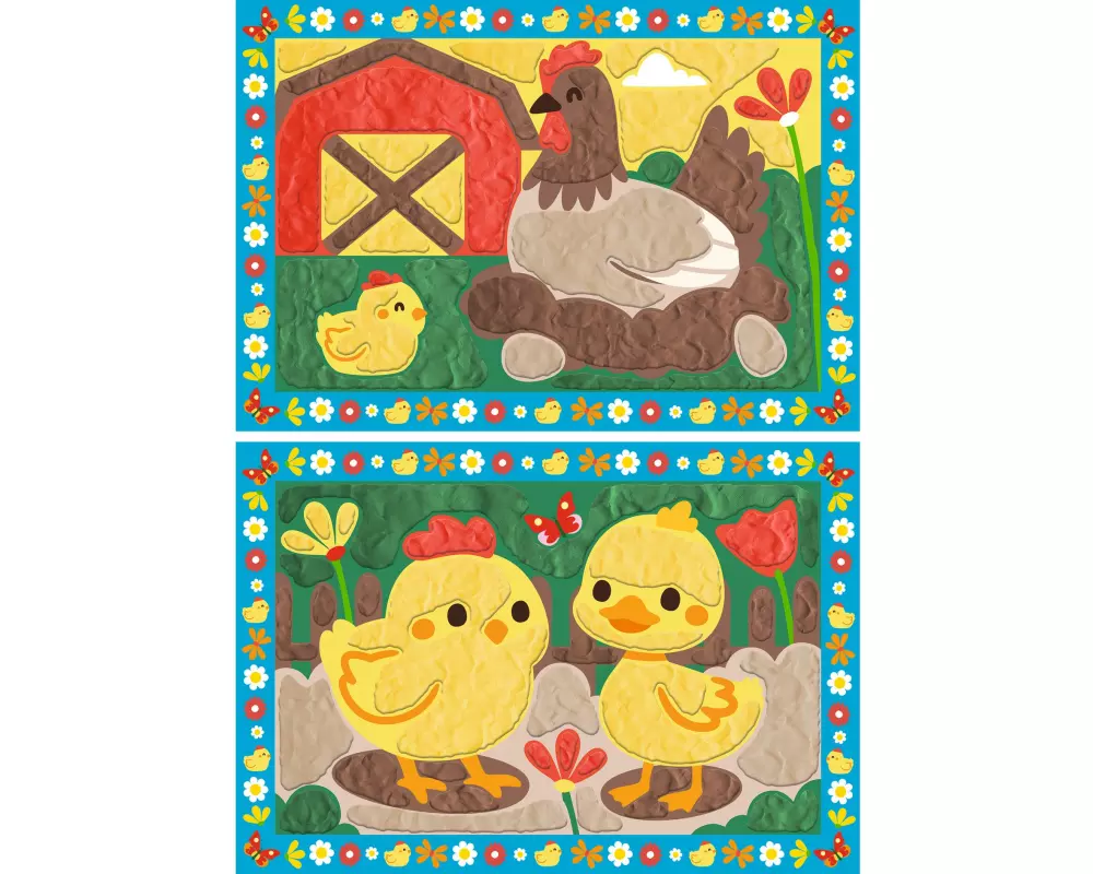 Ravensburger Kneten nach Zahlen – glückliche Küken D/EN