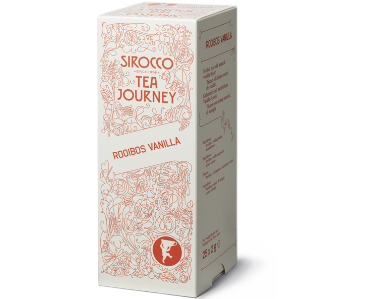 SIROCCO Rooibos Vanilla Tea 827 25 Pyramiden