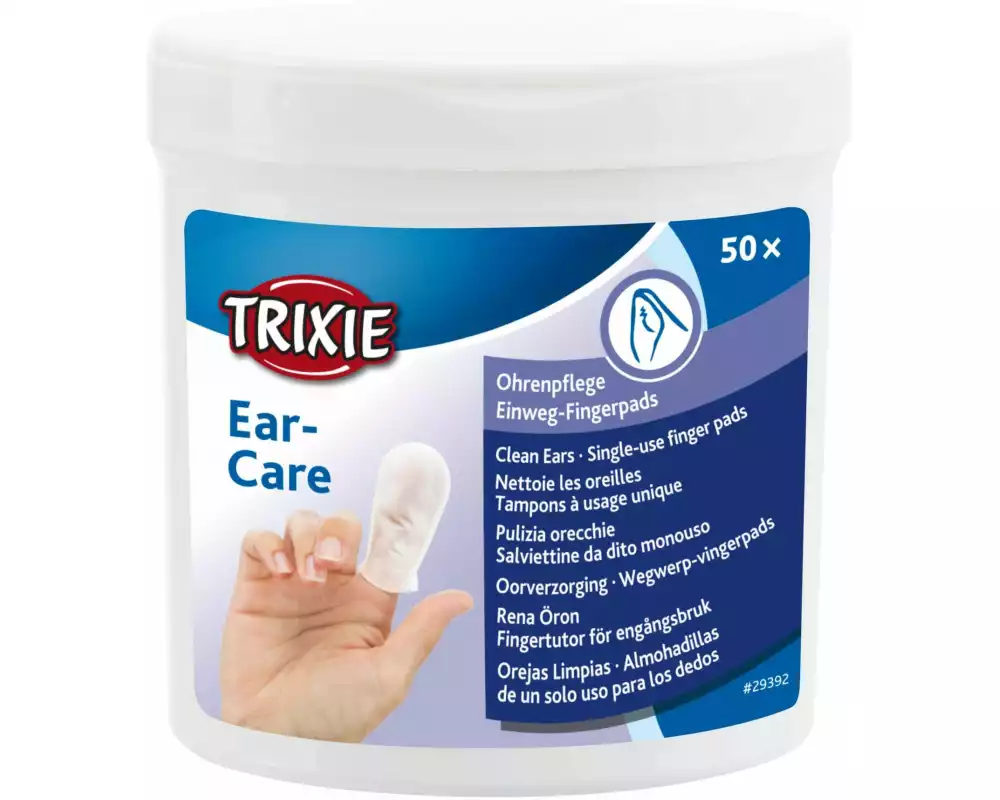 Trixie Ohrenreiniger Einweg-Fingerpads, 50 Stück