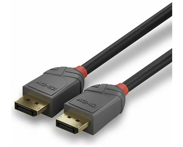 LINDY 15m, DisplayPort 1.1 Cable, Anthra Line, DP, Male to Male