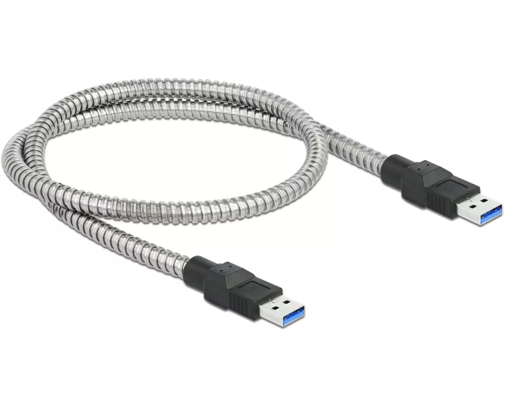 Delock USB 3.1-Kabel Metalmantel USB-A - USB-A 0.5 m