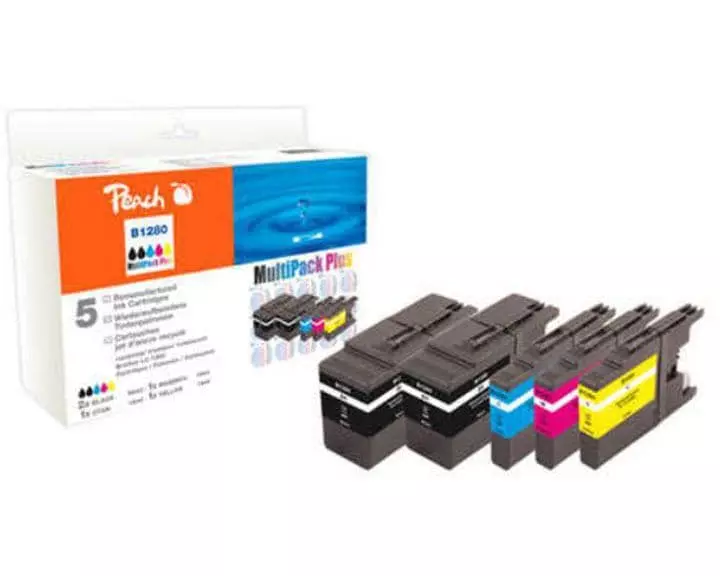 Peach Tinte Brother LC-1280 Combi Pack+