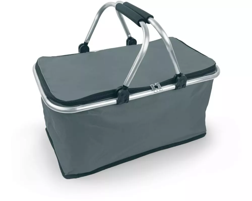 EASYmaxx Einkaufskorb 25 l, faltbar, Grau