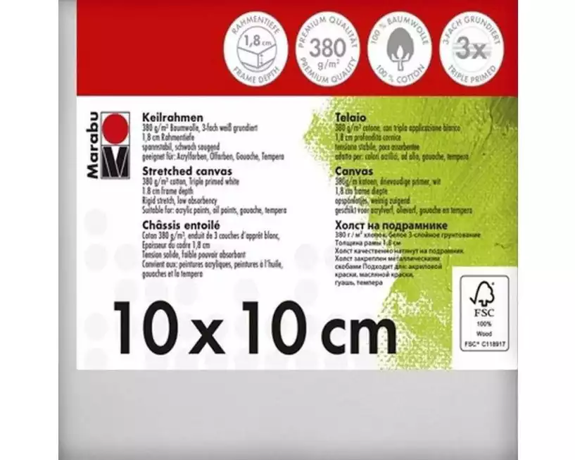 Marabu Keilrahmen 10 x 10 x 1.8 cm