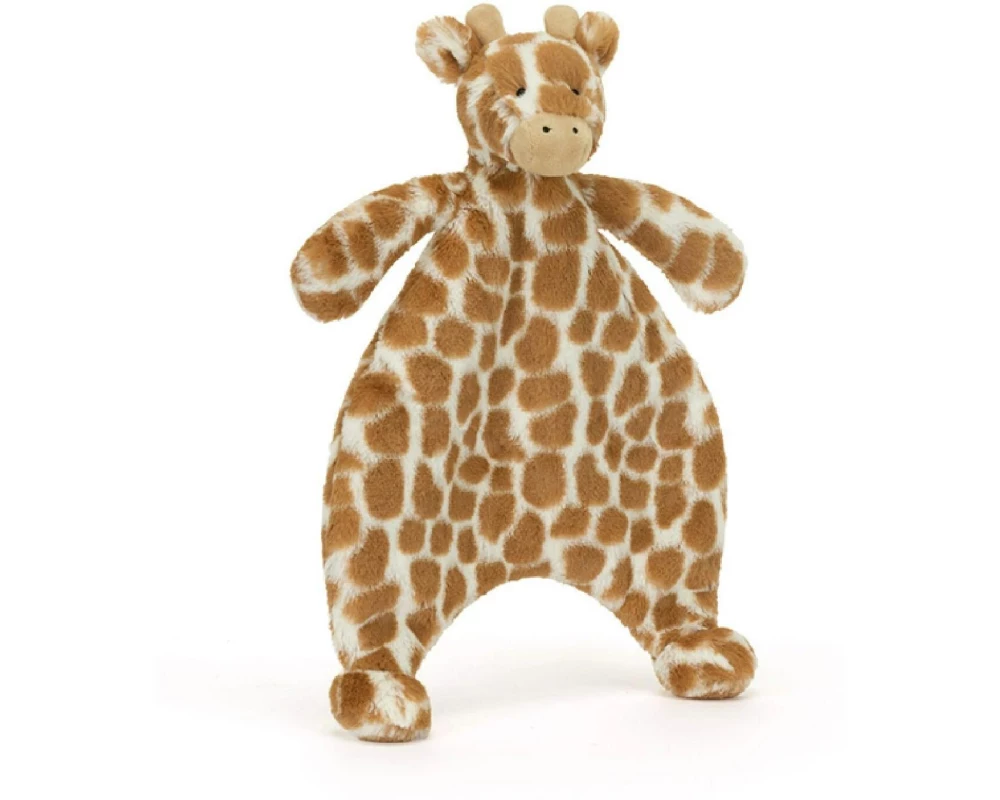 Jellycat Kuscheltier Schüchterne Giraffen-Decke Braun, 27 cm