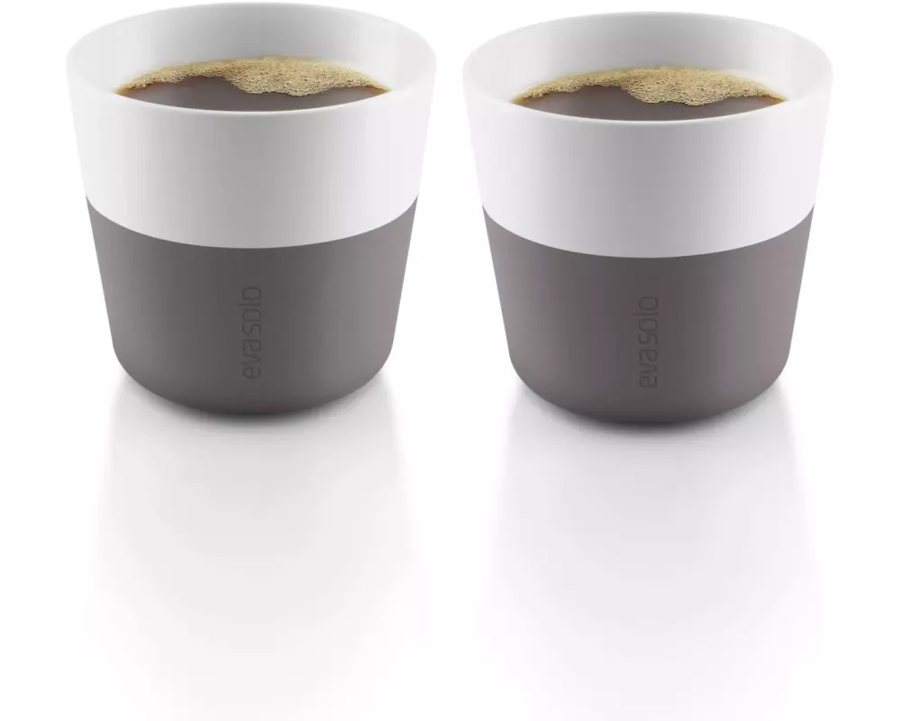Eva Solo Kaffeebecher 230 ml, 2 Stück, Grau/Weiss